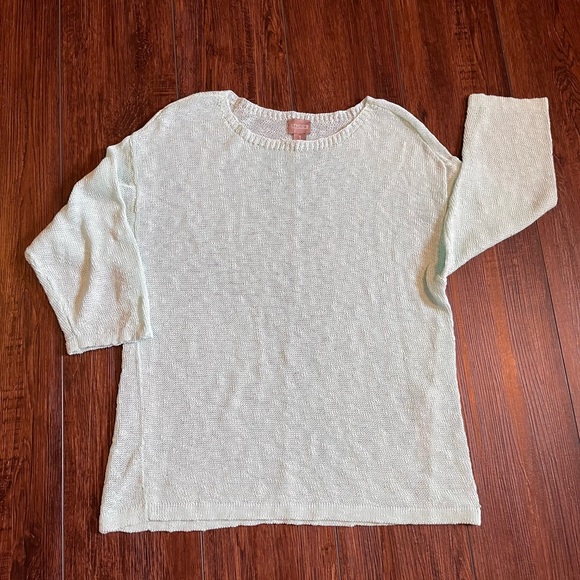 Chico’s lightweight sweater. Sea foam green. Size 1 in Chico’s (M woman). - Picture 2 of 6